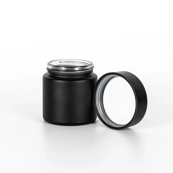 3.5OZ Straight Childproof Glass Jar Matt Black --53mm 7 3.5OZ Straight Childproof Glass Jar Matt Black --53mm