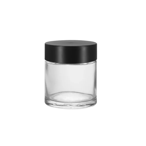 3OZ Heavy Base Straight Glass Jar --53mm 5 3OZ Heavy Base Straight Glass Jar --53mm