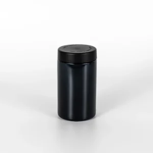 10OZ Straight Childproof Glass Jar Black--57mm
