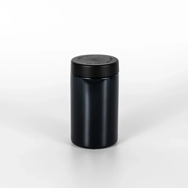10OZ Straight Childproof Glass Jar Black--57mm 4 10OZ Straight Childproof Glass Jar Black--57mm