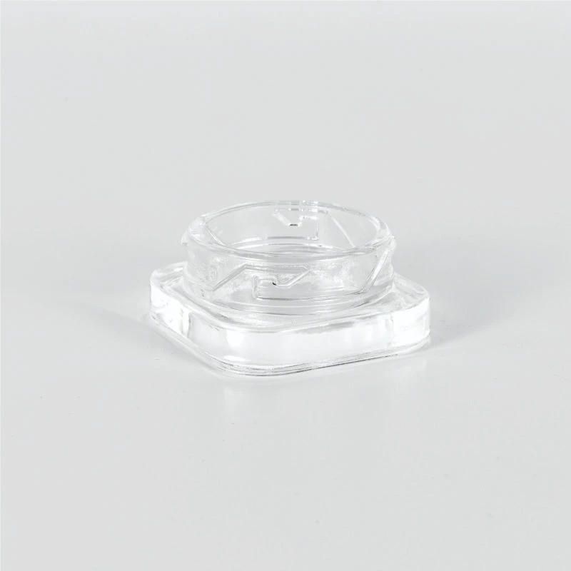 9g Clear Square Child Resistant Concentrate Jar 2 9g Clear Square Child Resistant Concentrate Jar - Image 2