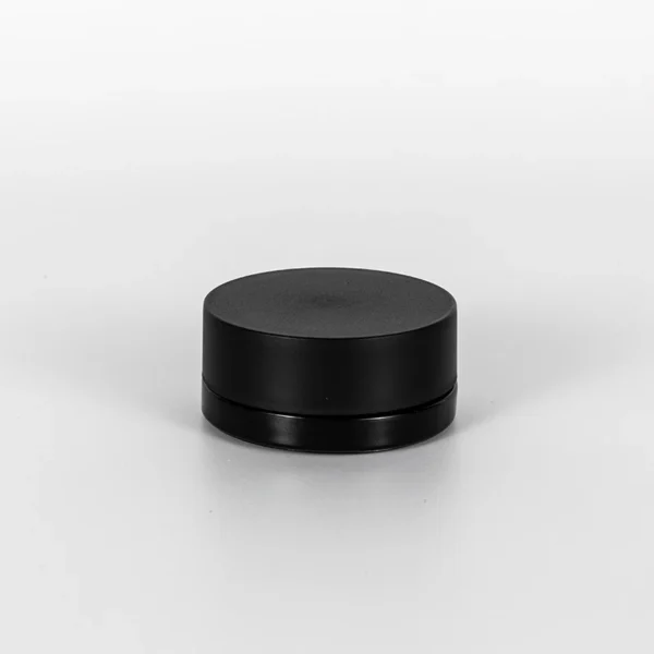 9g Sprayed Matte Black White Interior Round Child Resistant Concentrate Jar 4 9g Concentrate Jar