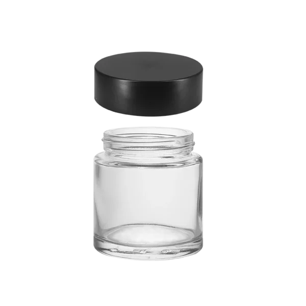 3OZ Heavy Base Straight Glass Jar --53mm 7 3OZ Heavy Base Straight Glass Jar --53mm