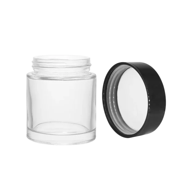 3.5OZ Heavy Base Straight Glass Jar -- 53mm 6 3.5OZ Heavy Base Straight Glass Jar -- 53mm