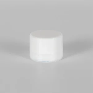 5g Round Opal White Glass Child Resistant Concentrate Jar