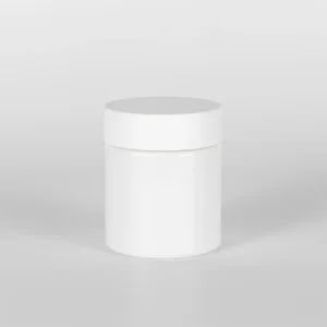 4OZ Straight Childproof Glass Jar Opal White