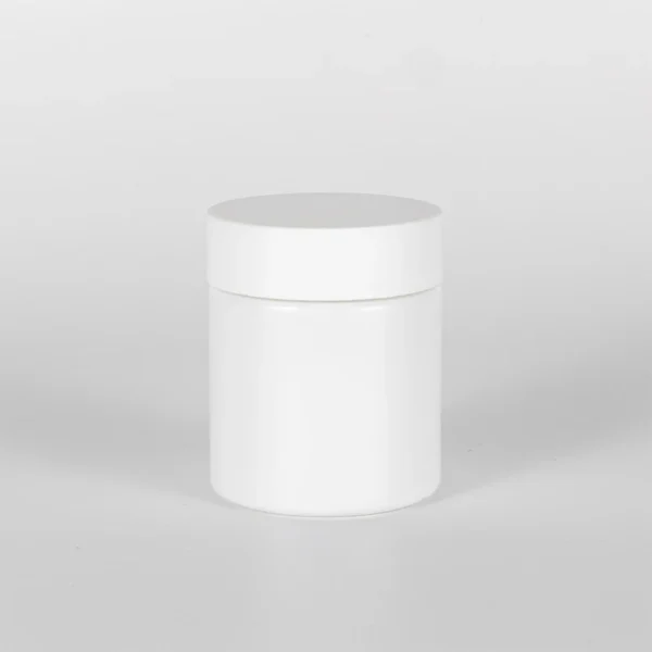 4OZ Straight Childproof Glass Jar Opal White 5 4OZ Straight Childproof Glass Jar Opal White