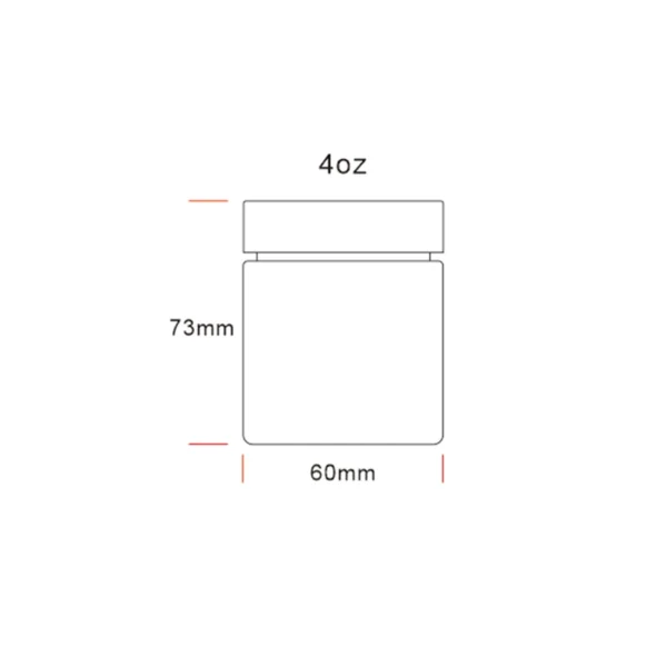 4OZ Straight Glass Jar -- 53mm 10 4OZ Straight Glass Jar -- 53mm