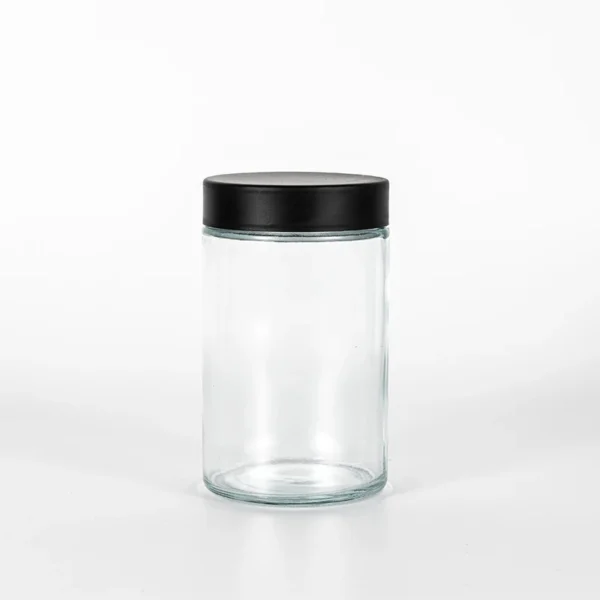 16OZ Straight Clear Glass Jar with Childproof Lid 6 16OZ Straight Clear Glass Jar with Childproof Lid
