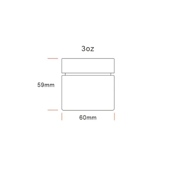 3OZ Straight Glass Jar --53mm 8 3OZ Straight Glass Jar --53mm