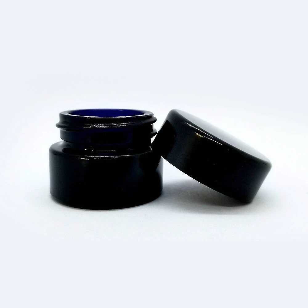 7ml Heavy Base Black Glass Child Resistant Concentrate Jar 2 7ml Heavy Base Black Glass Child Resistant Concentrate Jar - Image 2