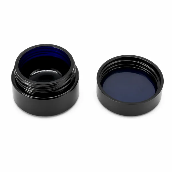 7ml Heavy Base Black Glass Child Resistant Concentrate Jar 9 7ml Heavy Base Black Glass Child Resistant Concentrate Jar