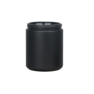 8oz Wide Mouth Matte Black Glass Jars-70-400 Neck
