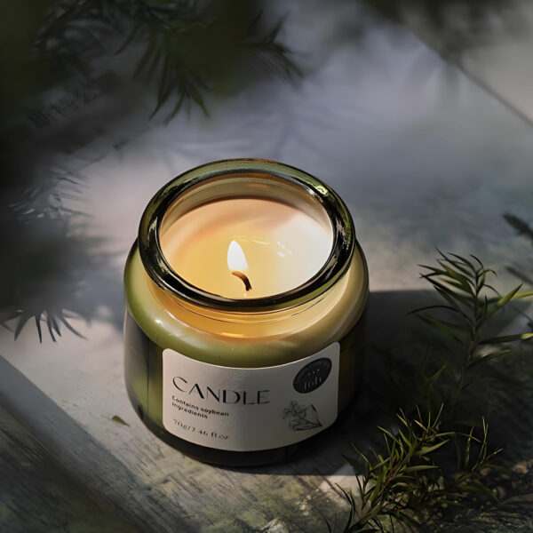 3oz Classic Luxury Green Apothecary Glass Candle Container with Wooden Cork 6 3oz Classic Luxury Green Apothecary Glass Candle Container with Wooden Cork