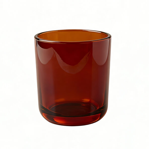 10oz 300ml rounded bottom Transparent Amber glass candle container 5 10oz 300ml rounded bottom Transparent Amber glass candle container