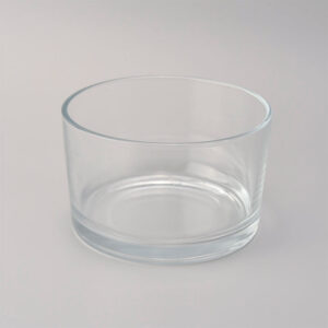 High Quality Large Volume 18oz 530ml Round Empty Clear Glass Candle Jar