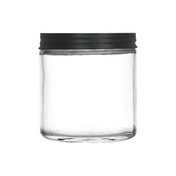 16oz Clear Straight Sided Round Jar - 89-400 Neck 4 16oz Clear Straight Sided Round Jar - 89-400 Neck
