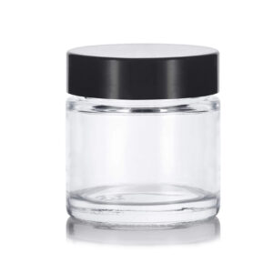 Airtight and Durable 1 oz Straight Sided Glass Jars with Plastics Caps