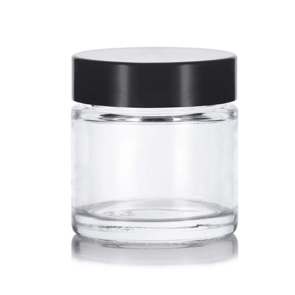 Airtight and Durable 1 oz Straight Sided Glass Jars with Plastics Caps 5 Airtight and Durable 1 oz Straight Sided Glass Jars with Plastics Caps