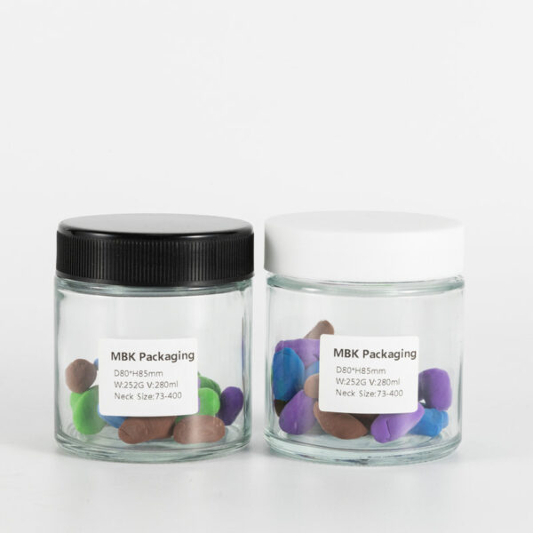 8oz Cannabis Glass Jar with childproof lid 7 8oz Cannabis Glass Jar with childproof lid