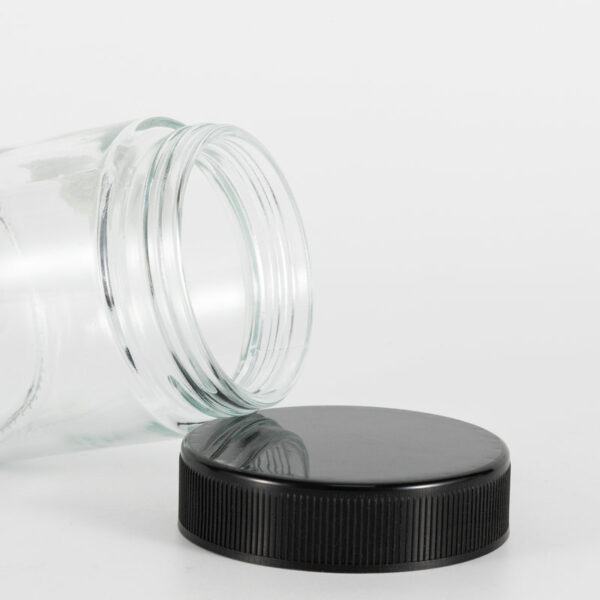 8oz Cannabis Glass Jar with childproof lid 6 8oz Cannabis Glass Jar with childproof lid