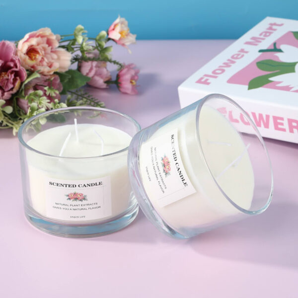 High Quality Large Volume 18oz 530ml Round Empty Clear Glass Candle Jar 10 High Quality Large Volume 18oz 530ml Round Empty Clear Glass Candle Jar