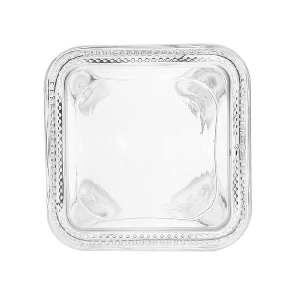 3oz 4oz Clear Child Resistant Square Glass Jars with Caps