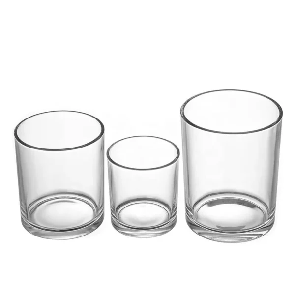 140 ml Clear Glass Candle Jars for Making Candles 8 140 ml Clear Glass Candle Jars for Making Candles