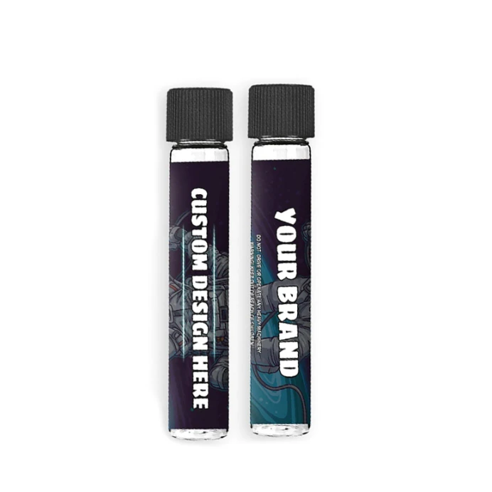 Pre-roll Glass Tube Labeling