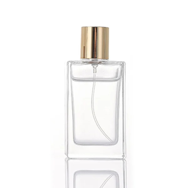 30ml 50ml High Quality Thick Base Rectangular Clear Perfume Bottle with Box Packaging | Luxury Empty Glass Perfume Bottles for Custom Fragrance Packaging