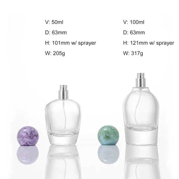 50ml 100ml High Quality Unique Perfume Bottles | Empty Glass Perfume Bottles for Custom Fragrance Packaging