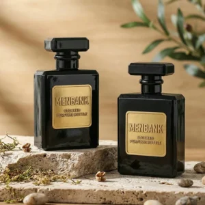 20ml 30ml 50ml 100ml Classic Black Luxury Glass Perfume Bottles for Men | Empty Cologne Bottles for Custom Fragrance Packaging