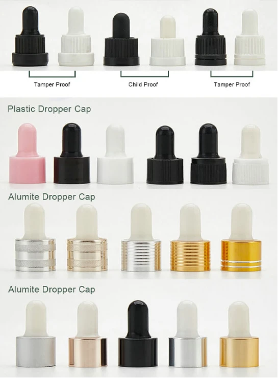 Essential oil glass bottle cap accessories