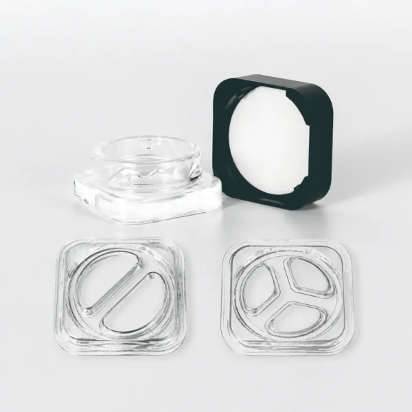 5 ml Square Child-Resistant Glass Concentrate Jar 6 Child Resistant Concentrate Jar