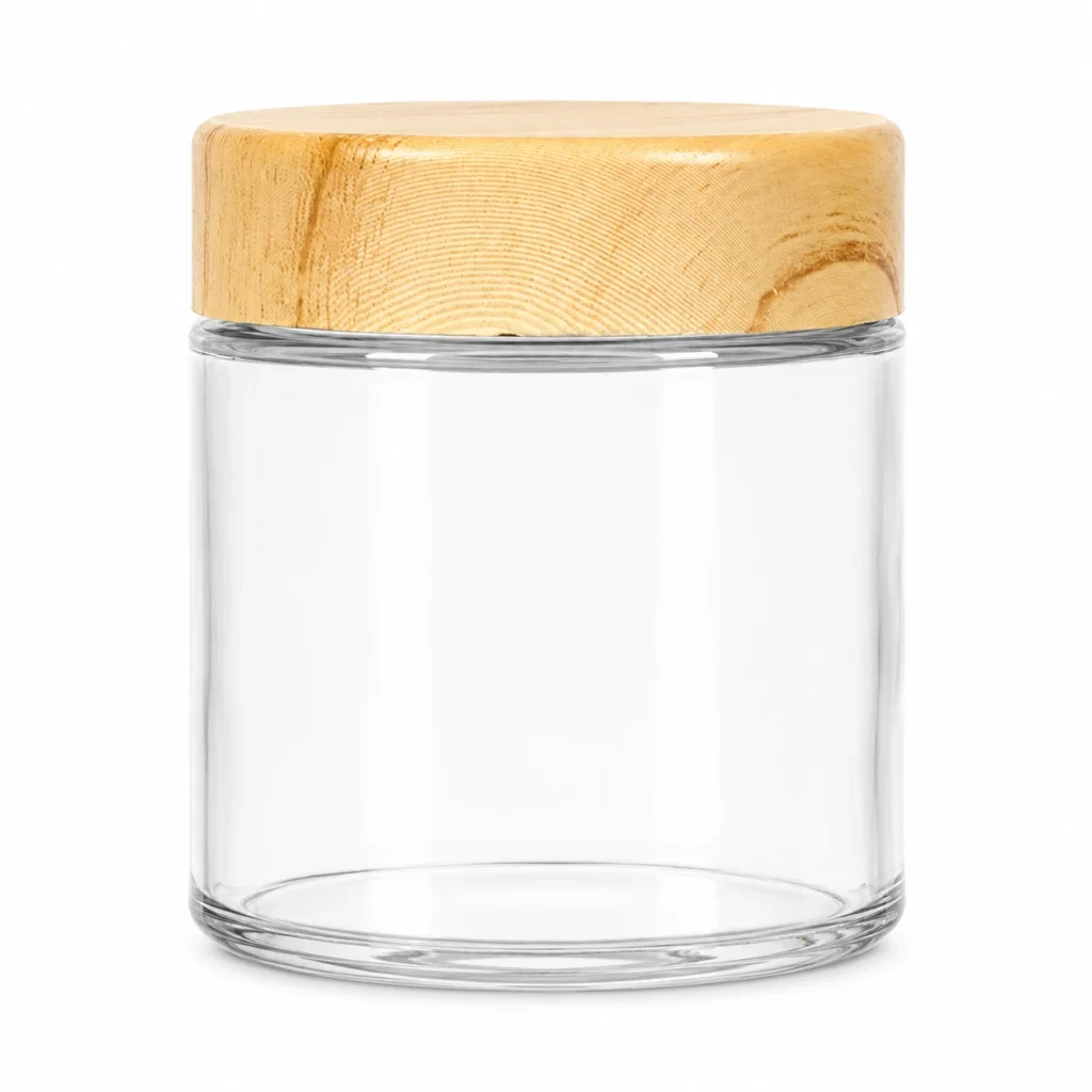 3OZ Dry Flower Glass Jar with Water Transfer CR Cap
